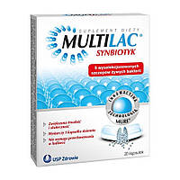 Multilac Synbiotic - дієтична добавка сприяє оздоровленню травного тракту, 20 кап.
