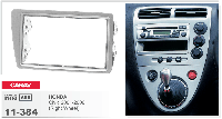 2-DIN переходная рамка HONDA Civic 2001-2006 (Right Wheel / Silver), CARAV 11-384