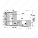 Тумба ТВ з полицями для декору й електроніки, фото 3