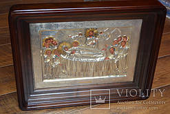 Ікона Спіння Пресвятої Богородиці зі сріблом