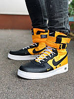 Мужские кроссовки Nike Special Fled Air Force 1 Yellow White Black