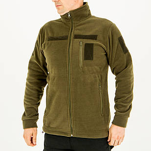 Кофта флісова "плюшевий ведмедик", з липучками, 3 кишені, колір хакі, 48-60 р-р