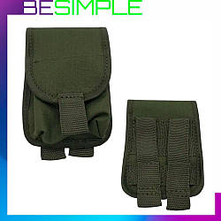 Підсумок для гранат з кріпленням 12×10×4 Molle Олива / Сумка для гранати / Підсумок під гранату