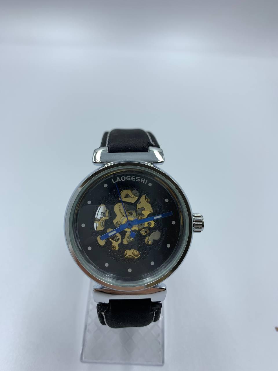 Механічний годинник New Laogeshi Skeleton Black