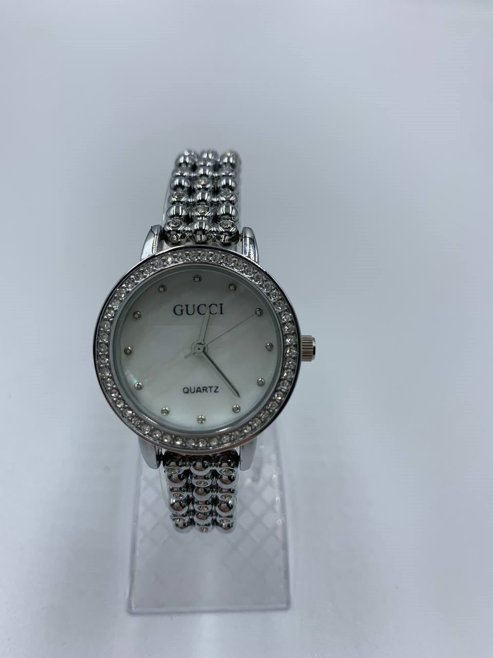 Наручний кварцовий годинник Gucci 3305 silver