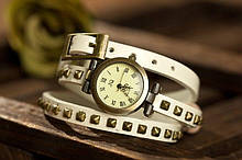 Жіночий наручний кварцовий годинник JQ White з довгим ремінцем