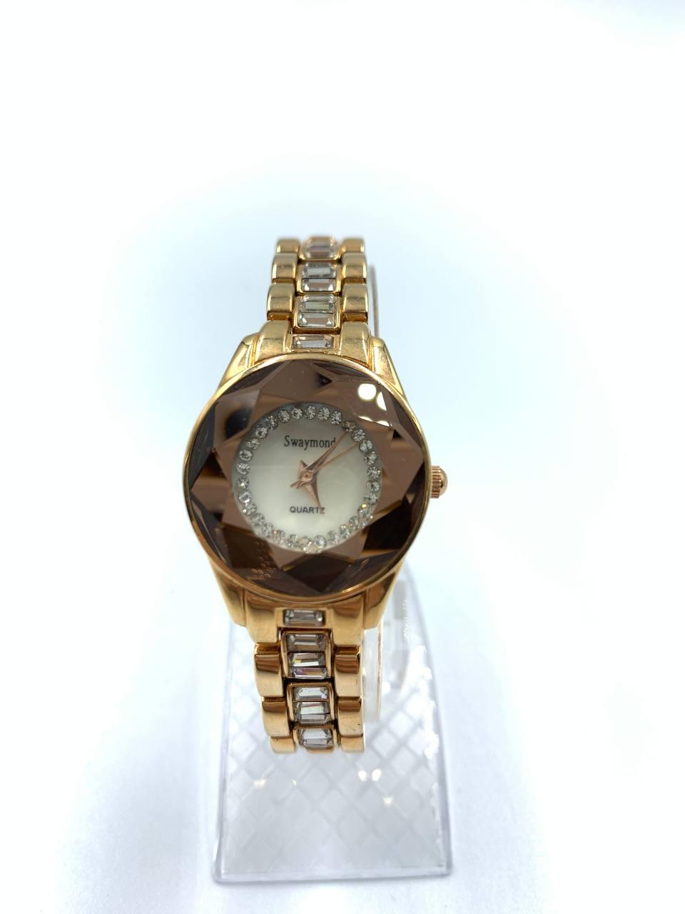 Годинник наручний Swaymond Elegant lady з кристалами Swarovski gold
