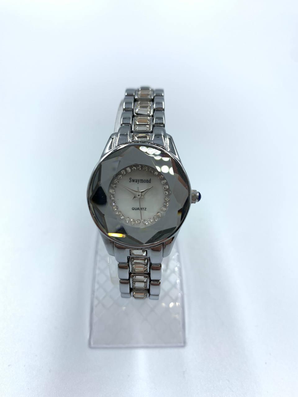 Годинник наручний Swaymond Elegant lady з кристалами Swarovski silver