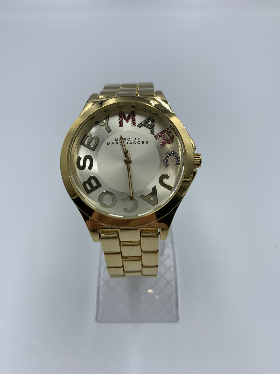 Часы наручные Marc by Marc Jacobs with crystal Gold Logo Silver