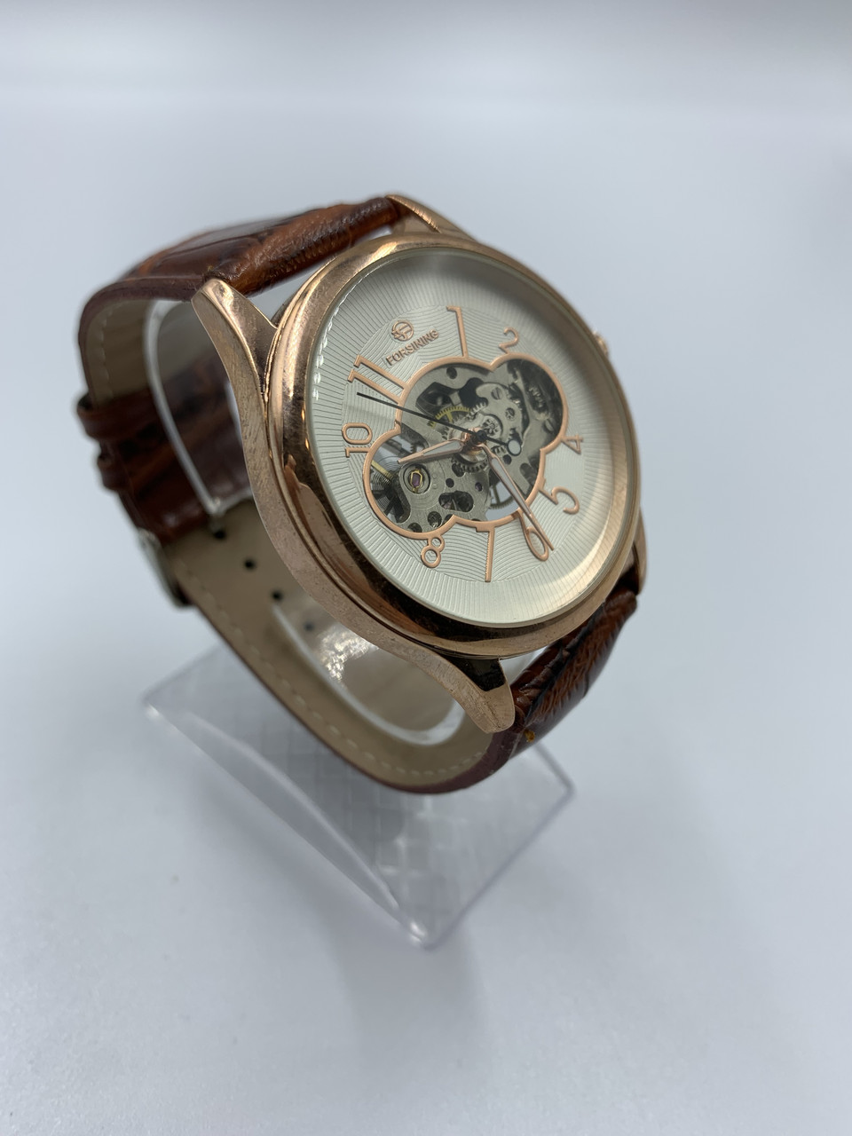 Механічний наручний годинник Forsining Classic brown