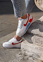 Кроссовки Nike Air Force 1 Shadow Blue Orange