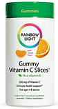 Вітамін С для дітей жувальний Rainbow Light Gummy Vitamin C Slices 90 шт апельсин, фото 9
