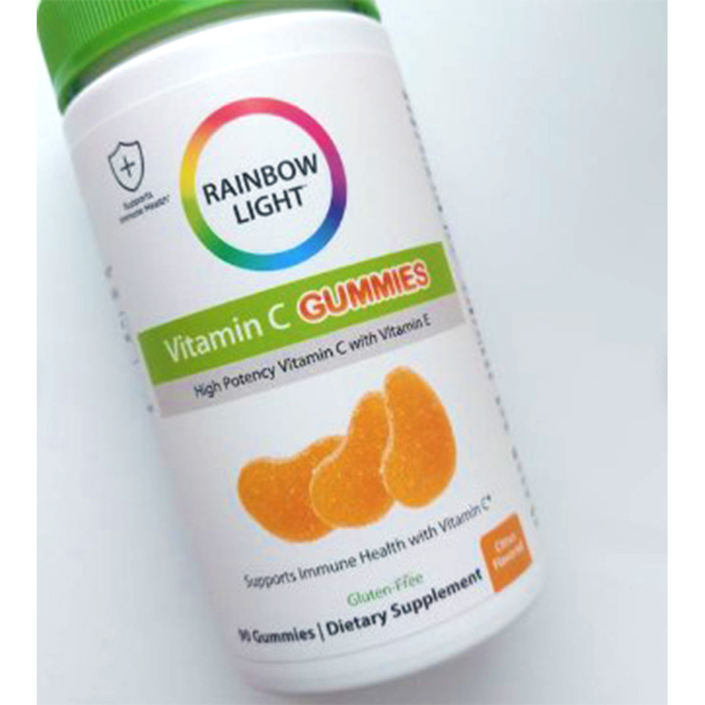 Вітамін С для дітей жувальний Rainbow Light Gummy Vitamin C Slices 90 шт апельсин