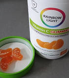 Вітамін С для дітей жувальний Rainbow Light Gummy Vitamin C Slices 90 шт апельсин, фото 3