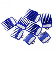 Набір синіх преміум-насадок для машинок Wahl, 8 шт (03500-8Blue)