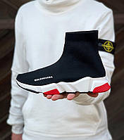 Женские кроссовки Balenciaga Speed Trainer Black White Red