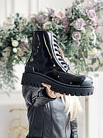 Женские ботинки Balenciaga Boots Tractor Black Fur 3 Размер 37 (23.5см)