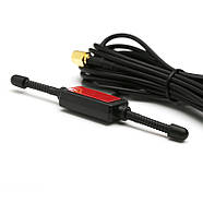 Антена автомобільна GSM 3G/4G/LTE WiFi 5dBi SMA Male (тато), виносна 3 метри, під скло універсальна, фото 2