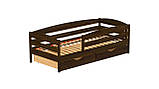 Дитяче ліжко Estella Нота-Плюс 80x190 см дерев'яна одномісна колір горіх-101, фото 6