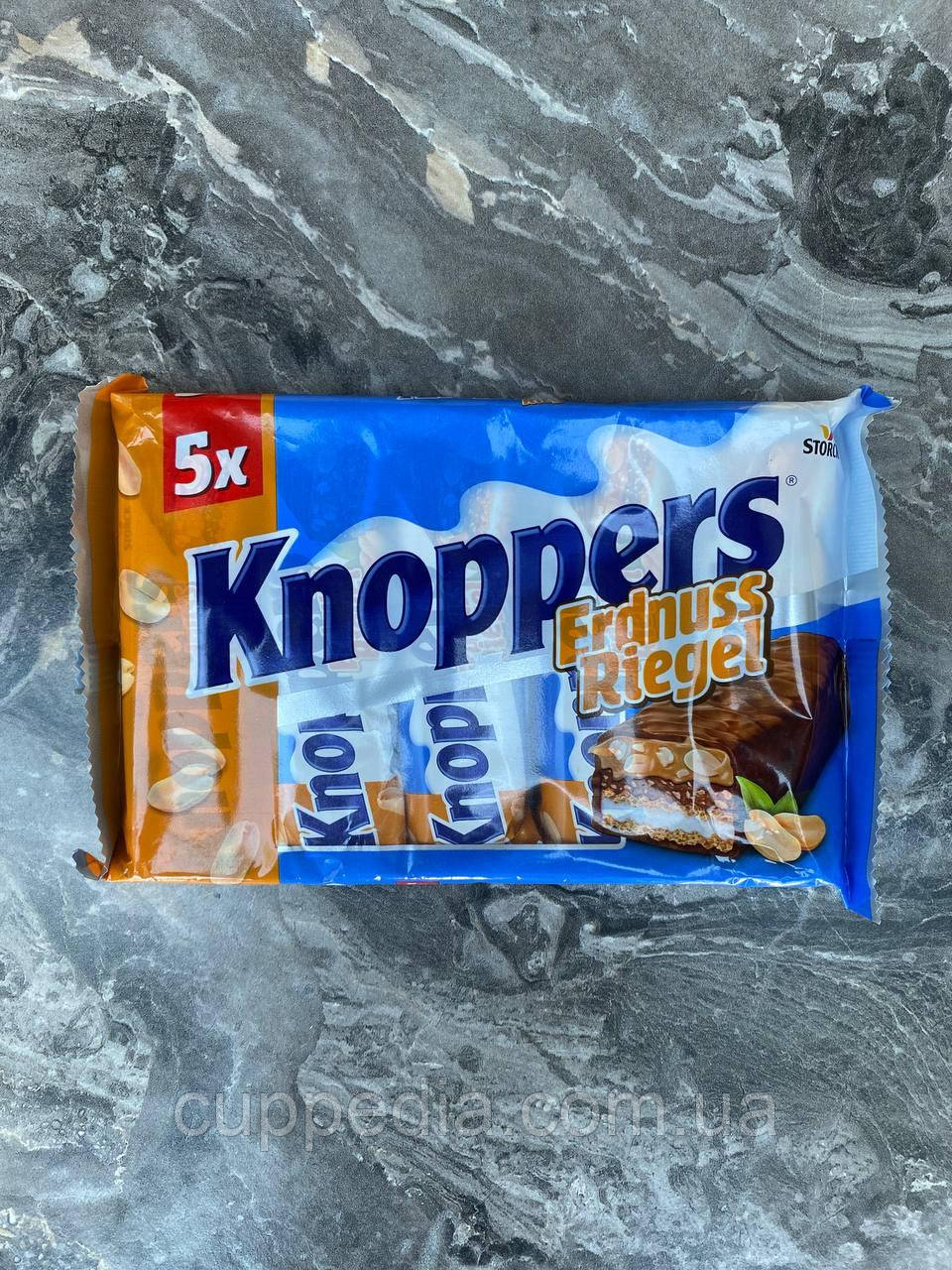 Knoppers Erdnuss Riegel батончики з арахісової пастою 200 грм