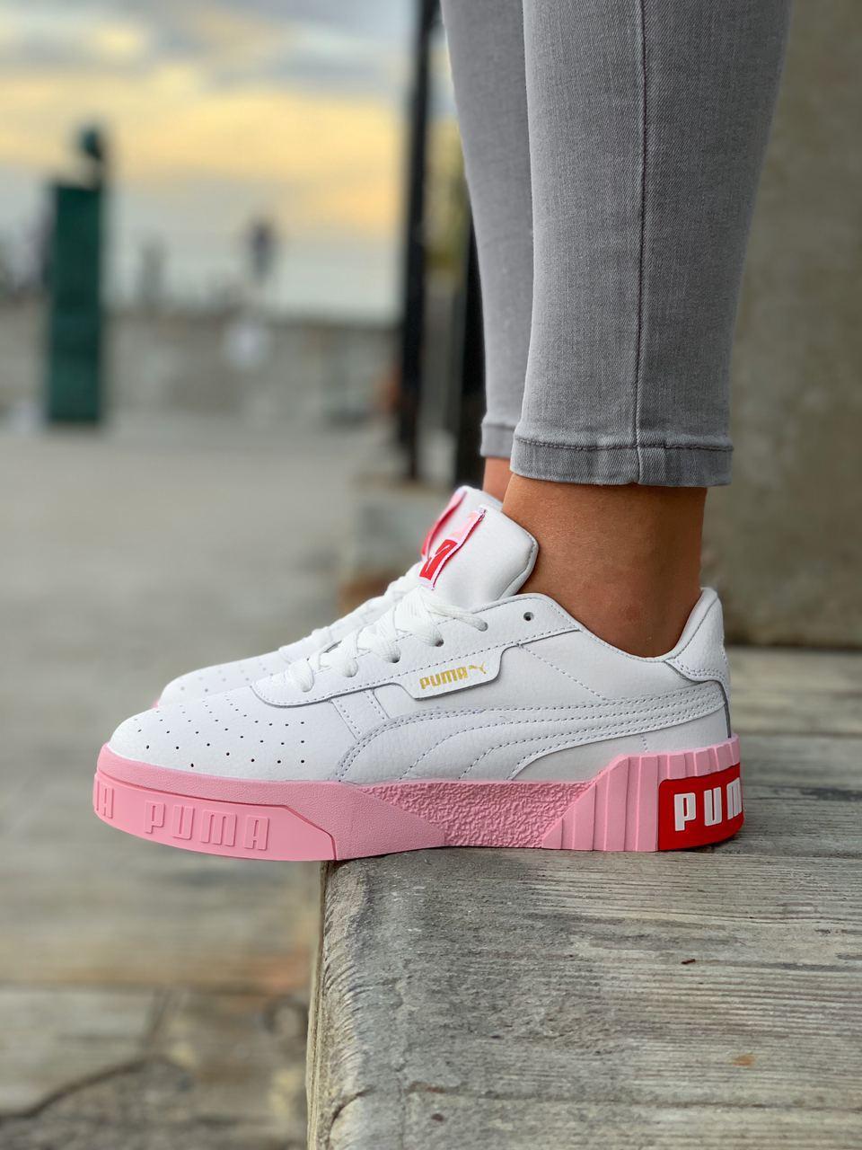Puma Cali Basket White Pink 1 39 24.5