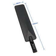 2 шт. GSM 4G 3G LTE антени 12dBi 700-2700 Мгц SMA Male (тато) для роуторів, модемів, репітерів і т.п., фото 8