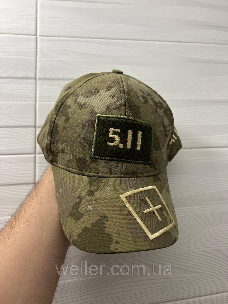 Тактична бейсболка 5.11 мультикам, кепка з липучкою під шеврон