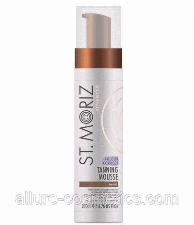 Автобронзат-мус для темної шкіри St Moriz Advanced Colour Correcting Mousse Dark 200ml