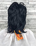 Перука чорна коротка стрижка жіноча для жінок для щоденної носки Hivision 3008-1, фото 2