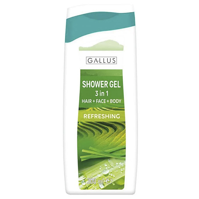 Гель для душу Gallus Refreshing Освіжаючий 3в1 300 мл