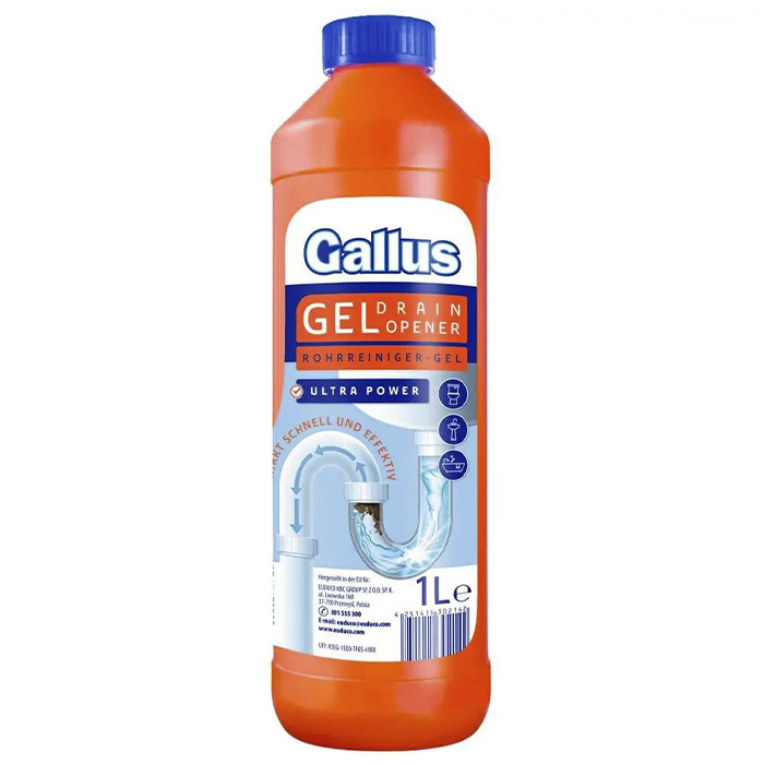 Гель для чищення труб Gallus Rohreiniger Gel 1 л