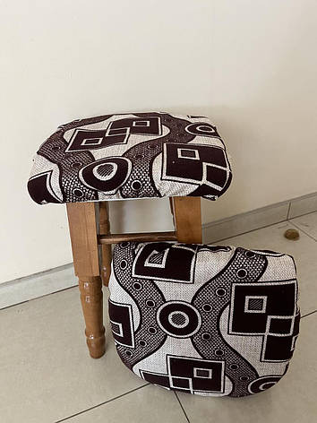 Чехи на стілець 4шт тканина мішковина, фото 2