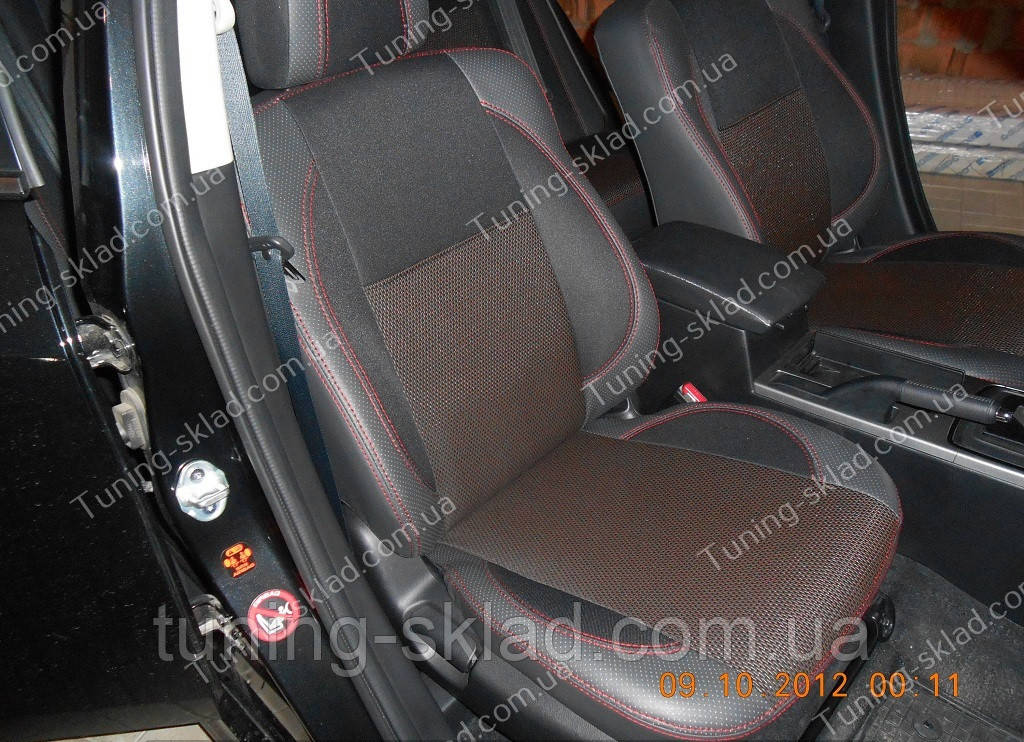 Чохли на сидіння Мазда 6 GH (чохли з екошкіри Mazda 6 GH стиль Premium), фото 1
