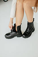 Женские зимние ботинки Balenciaga Boots Tractor Black (No logo) 2