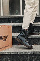Женские зимние ботинки Dr. Martens Patent Black No Logo 3