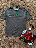 Чоловіча футболка M1070 сіра, фото 3
