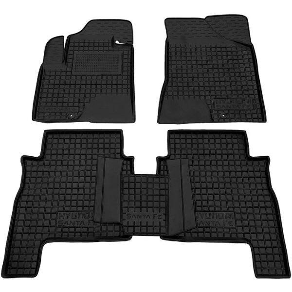 Резинові килимки в салон Hyundai Santa Fe 2006-2010, фото 1