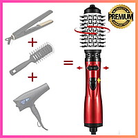 Фен-расчёска для укладки волос NOVA Hot Air Brush,Расческа стайлер для завивки,Фен -щетка для укладки,TS
