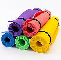 Коврик (каремат) для йоги, фітнеса, танців Одношаровий 5мм,YogaLife, килимок для гімнастики,