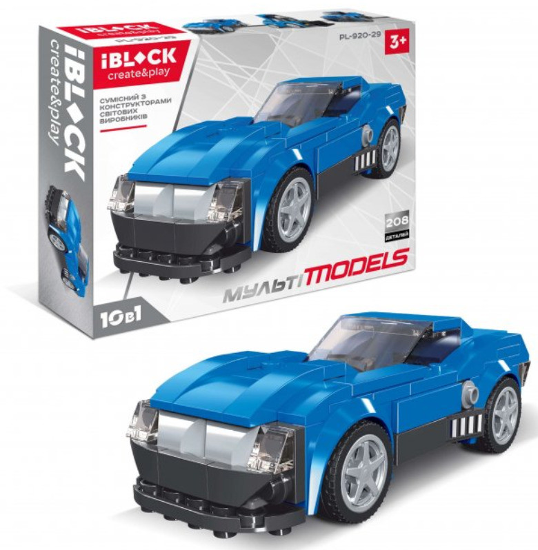 Конструктор IBlock Мульті models 208 деталей