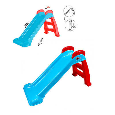 Крута яскрава гірка дітям від 3 років заввишки 120 см із нековзною драбинкою Складна гірка з навантаженням до 20 кг