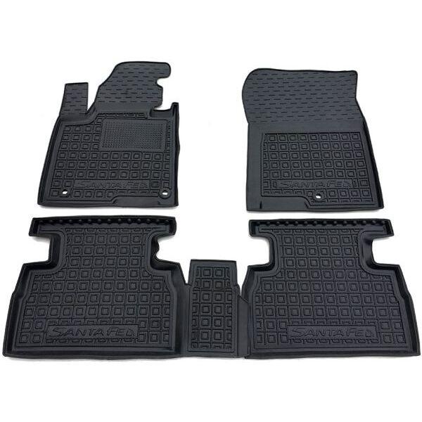 Резінові килимки в салон Hyundai Santa Fe 2018-, фото 1