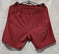 Мужские спортивные шорты Nike красные микрофибра