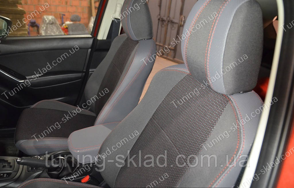 Чохли на сидіння Мазда СХ 5 (чохли з екошкіри Mazda CX 5 стиль Premium), фото 1