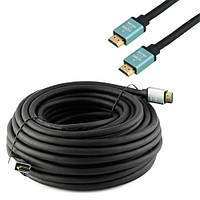 Кабель HDMI - HDMI 20м v2.0 4K позолочений грубий