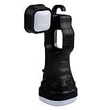 Ліхтар Quantum кемпінговий перезарядний Stalker 3W LED + COB solar з USB, фото 5