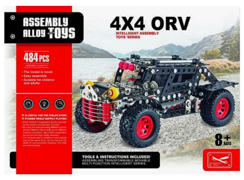 Металевий конструктор Позашляховик 4х4 484 деталі
