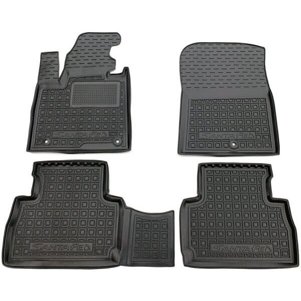 Резінові килимки в салон Hyundai Santa Fe 2021-, фото 1