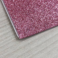 Фоамиран с глиттером клеевая основа 1,6 мм, 1 лист А4 - розовый