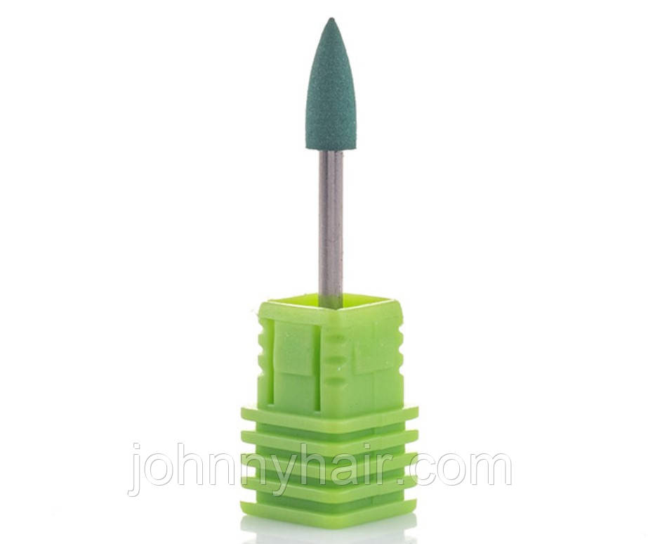 Фреза силіконова зелена "Конус гострий" 404G, фото 1